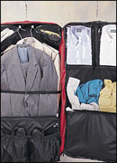 inside view of contemporary garment bag